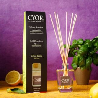 Citron Basilikum Duftdiffuser Med Rottingpinde