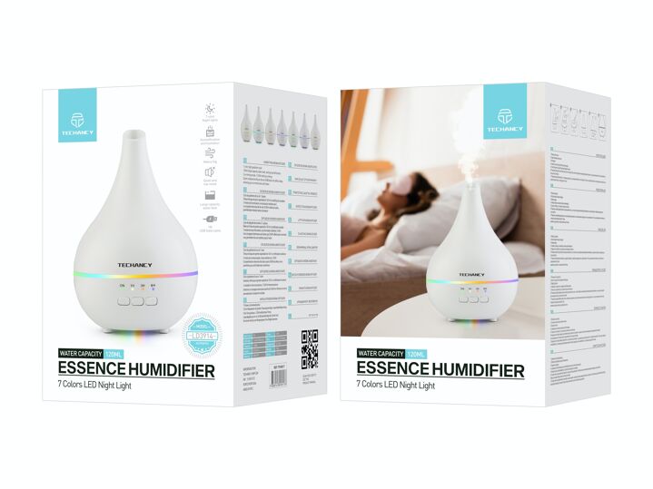 TECHANCY Oil Diffuser Luftfugter 120ML - Billede 2